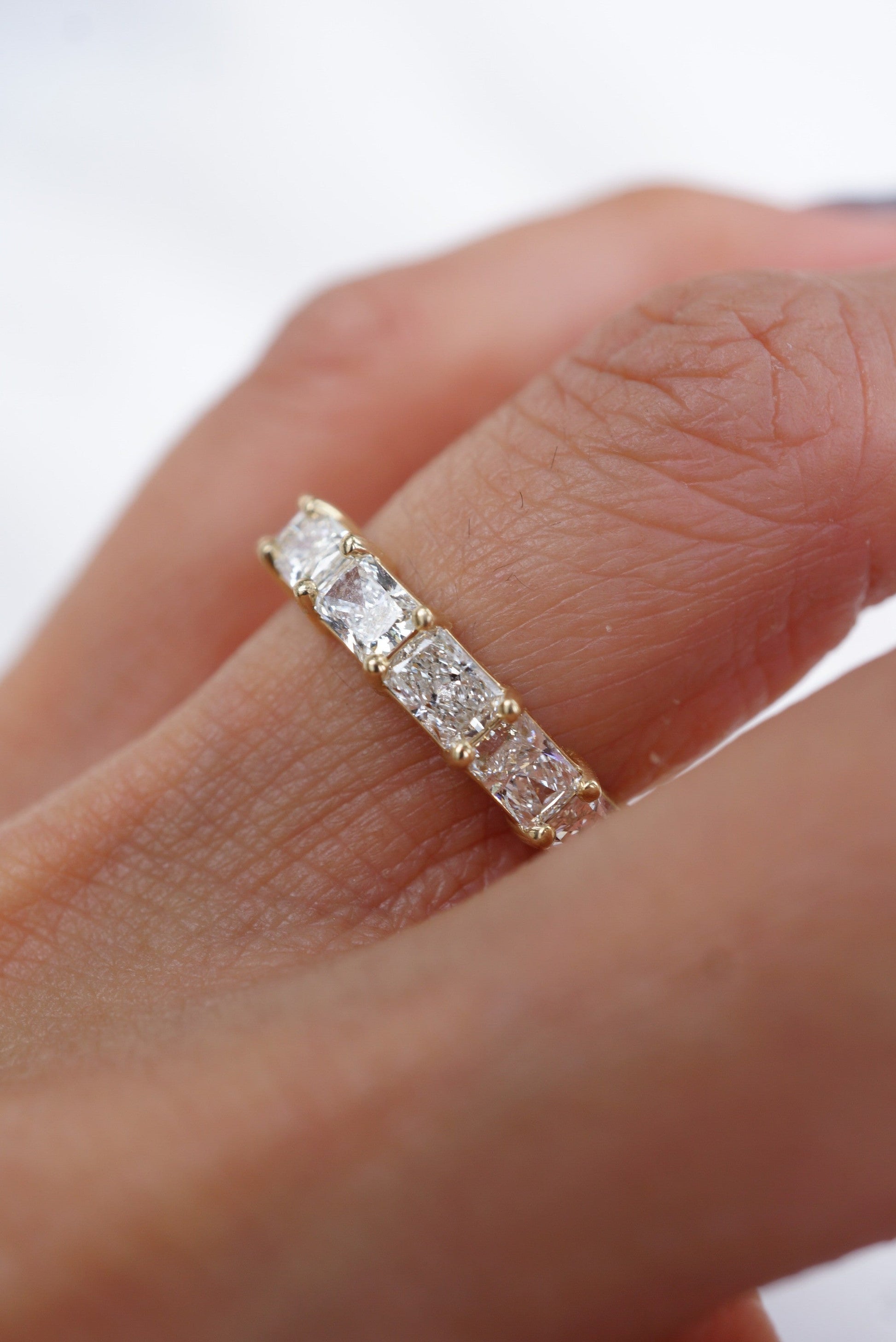 0.37 CT Round Full Eternity Lab Grown Diamond Wedding Band