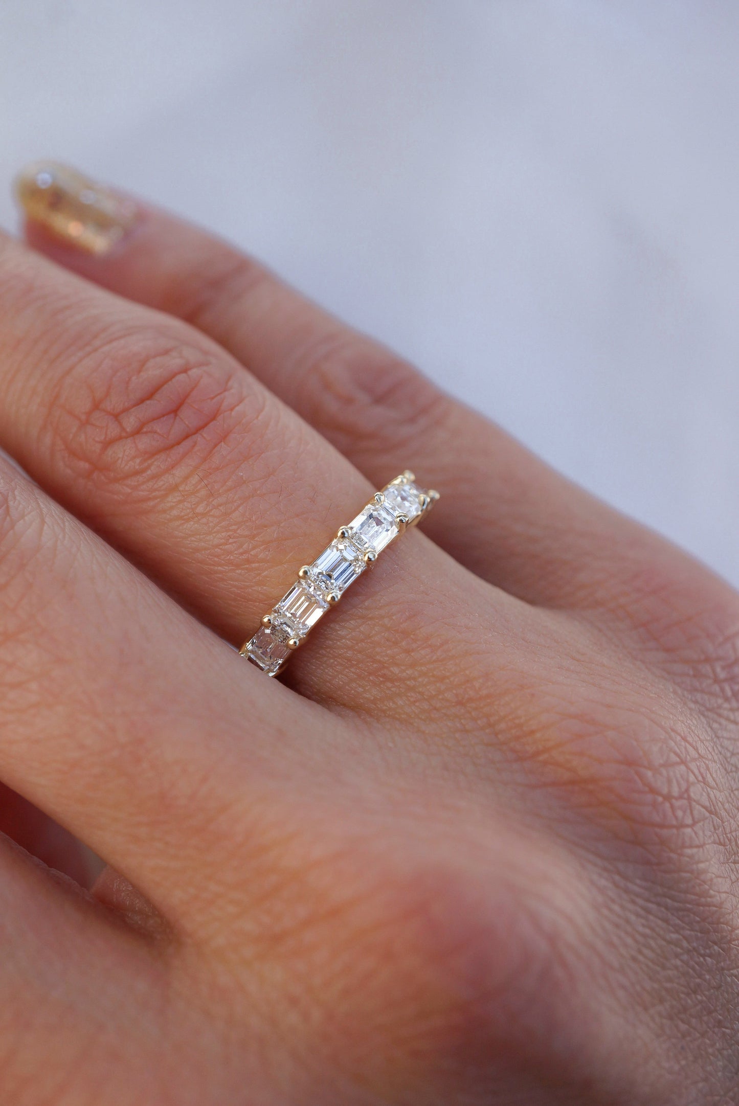 0.37 CT Round Full Eternity Lab Grown Diamond Wedding Band