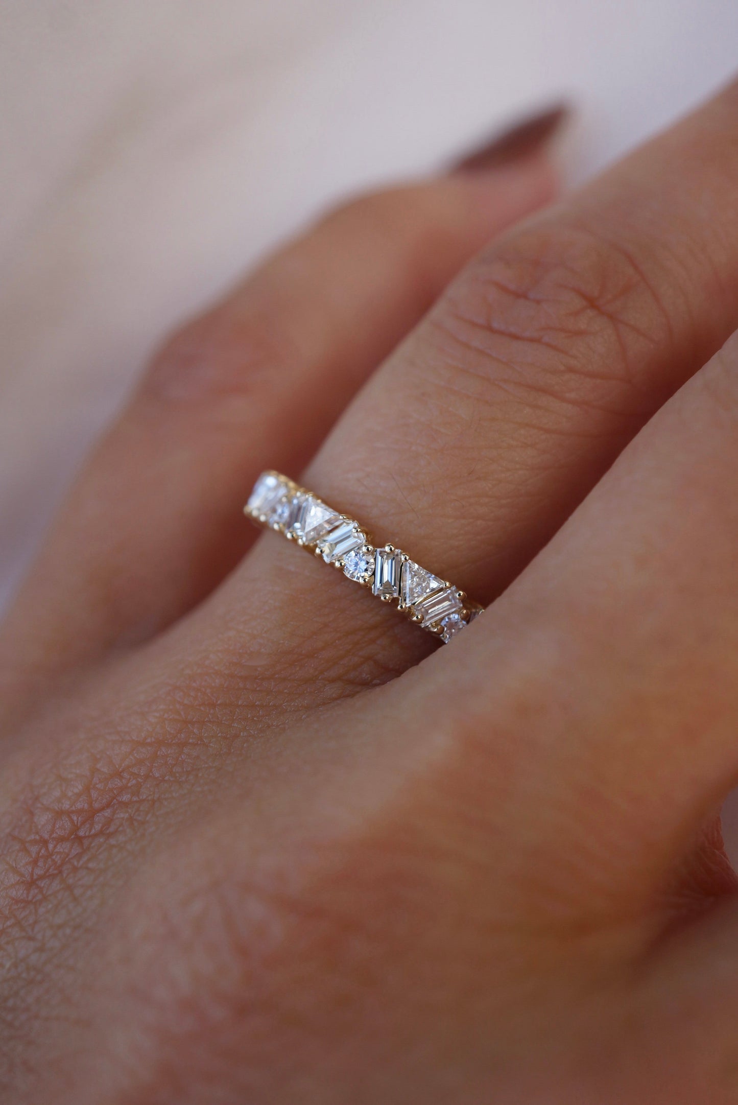 0.37 CT Round Full Eternity Lab Grown Diamond Wedding Band