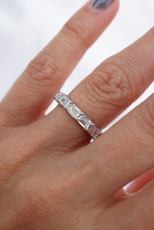 0.37 CT Round Full Eternity Lab Grown Diamond Wedding Band