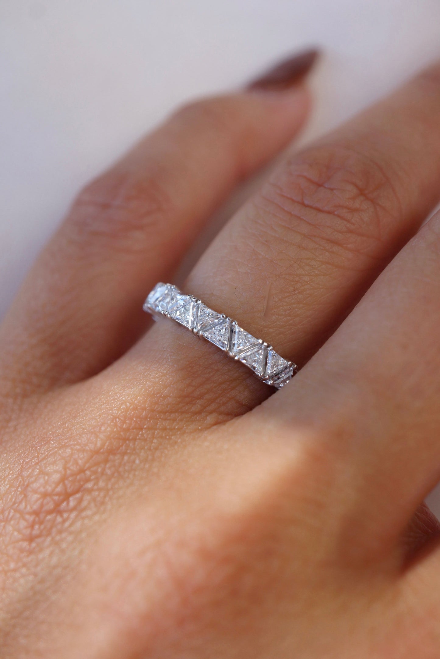 0.37 CT Round Full Eternity Lab Grown Diamond Wedding Band