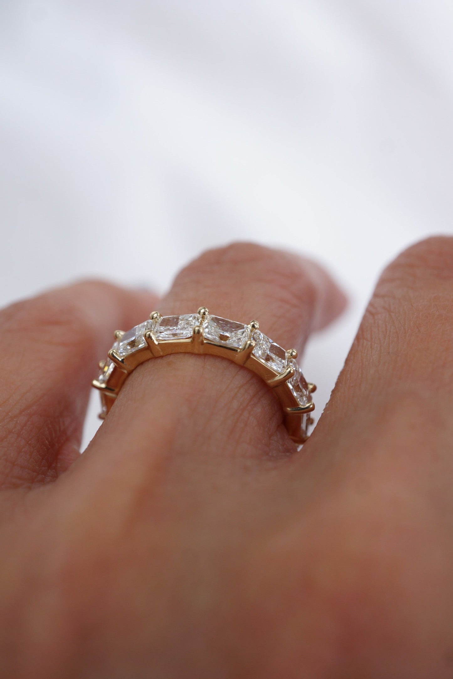 0.37 CT Round Full Eternity Lab Grown Diamond Wedding Band