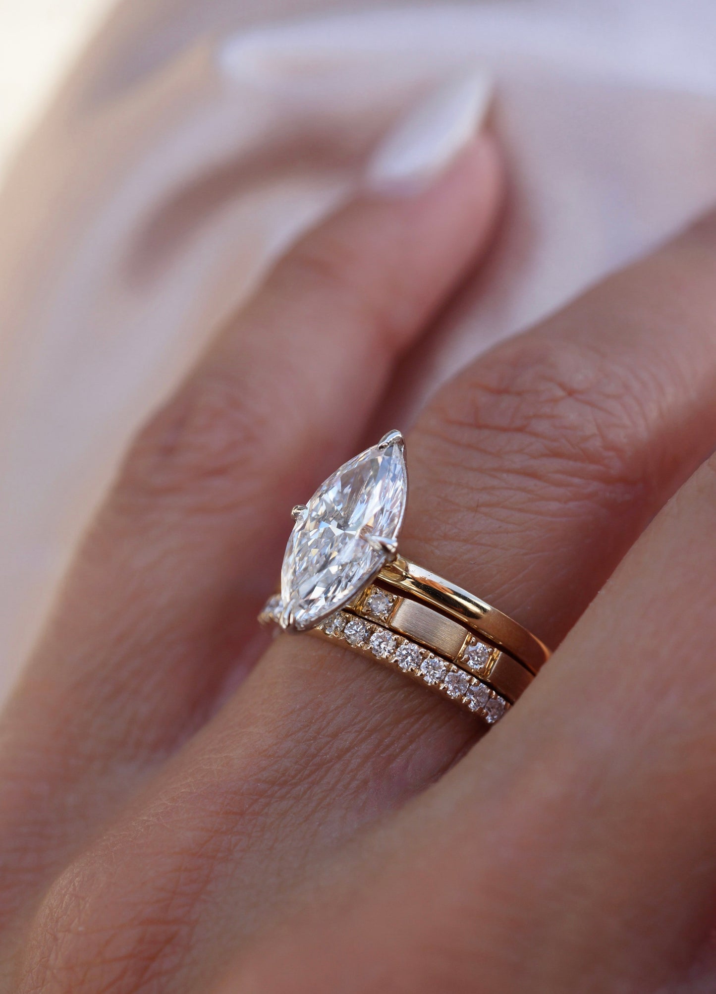 0.37 CT Round Full Eternity Lab Grown Diamond Wedding Band
