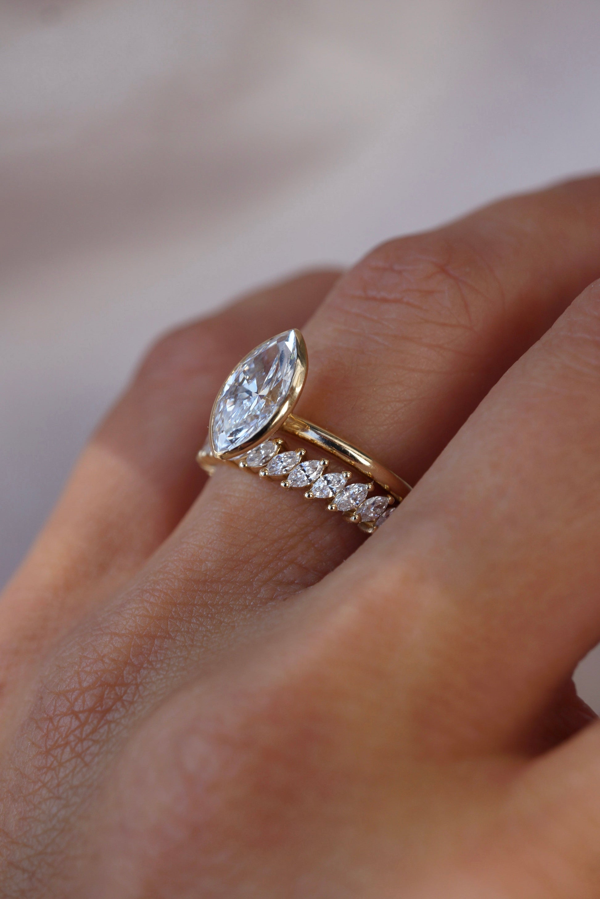 0.37 CT Round Full Eternity Lab Grown Diamond Wedding Band