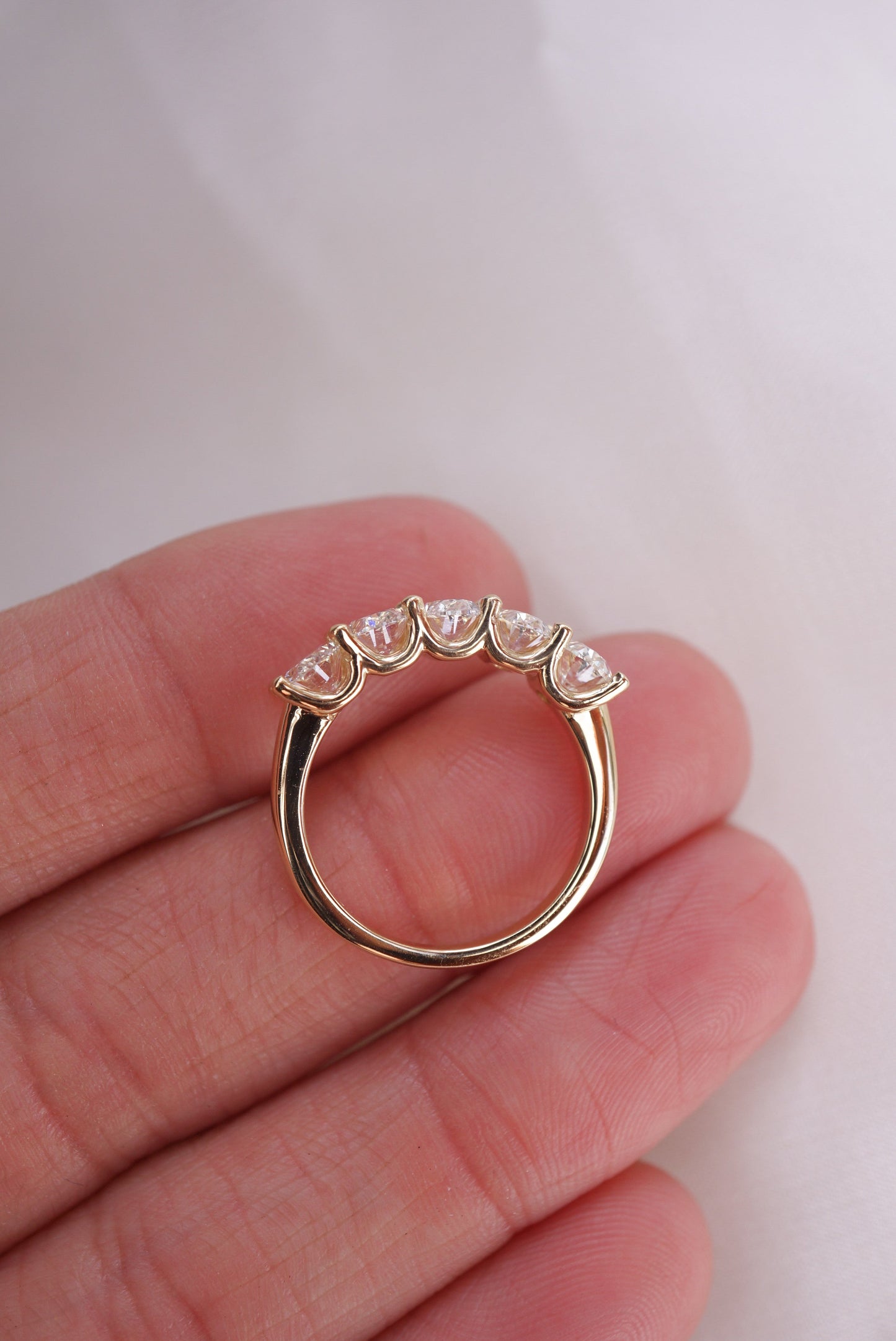 0.37 CT Round Full Eternity Lab Grown Diamond Wedding Band