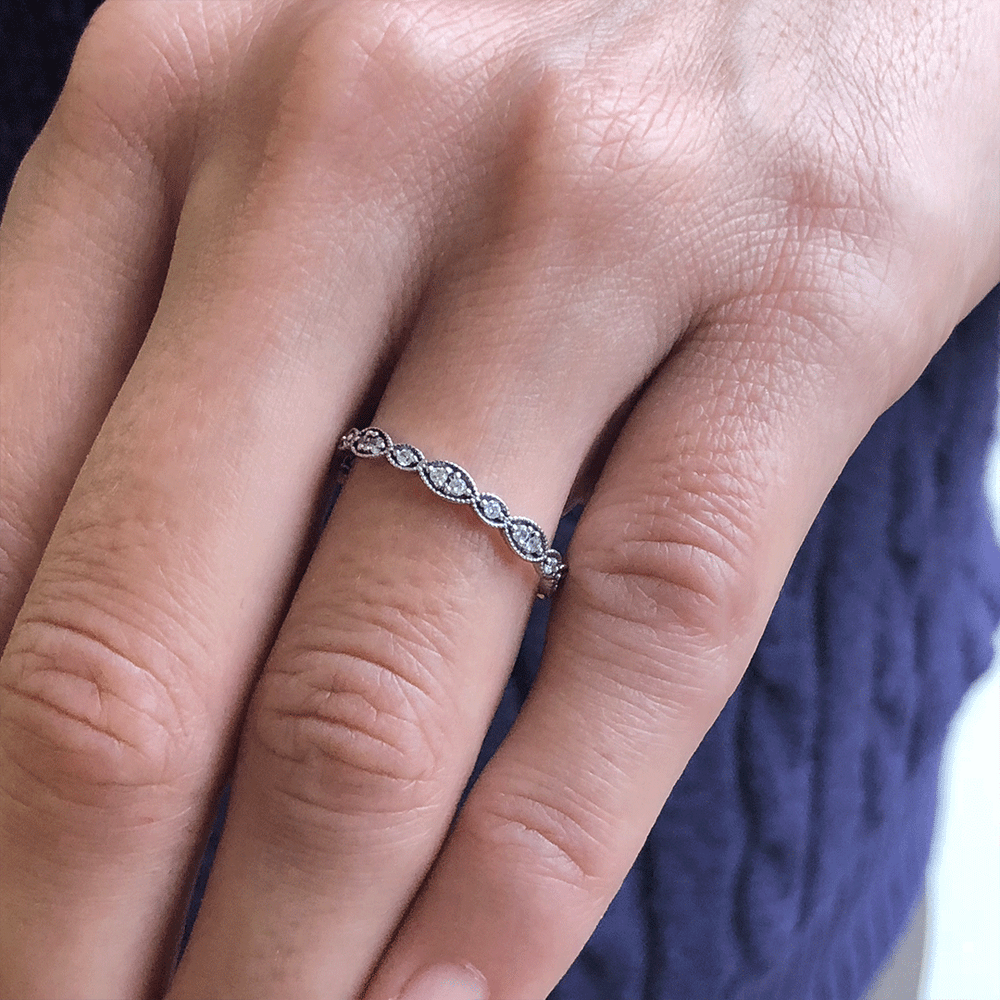 0.37 CT Round Full Eternity Lab Grown Diamond Wedding Band