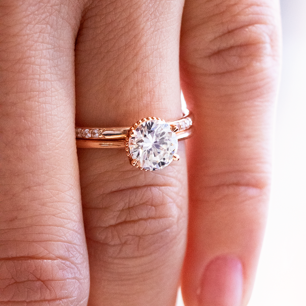 0.37 CT Round Full Eternity Lab Grown Diamond Wedding Band
