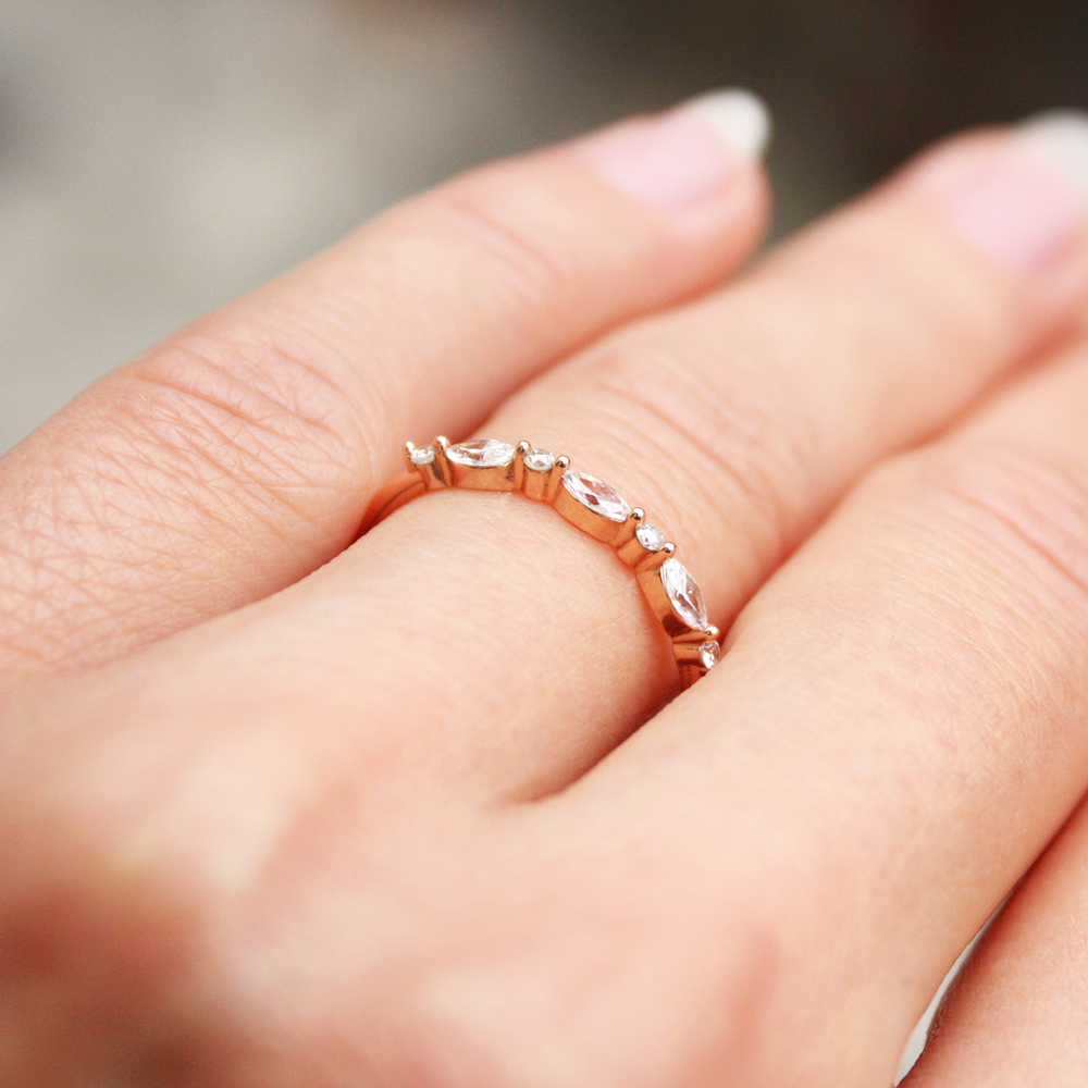 0.37 CT Round Full Eternity Lab Grown Diamond Wedding Band