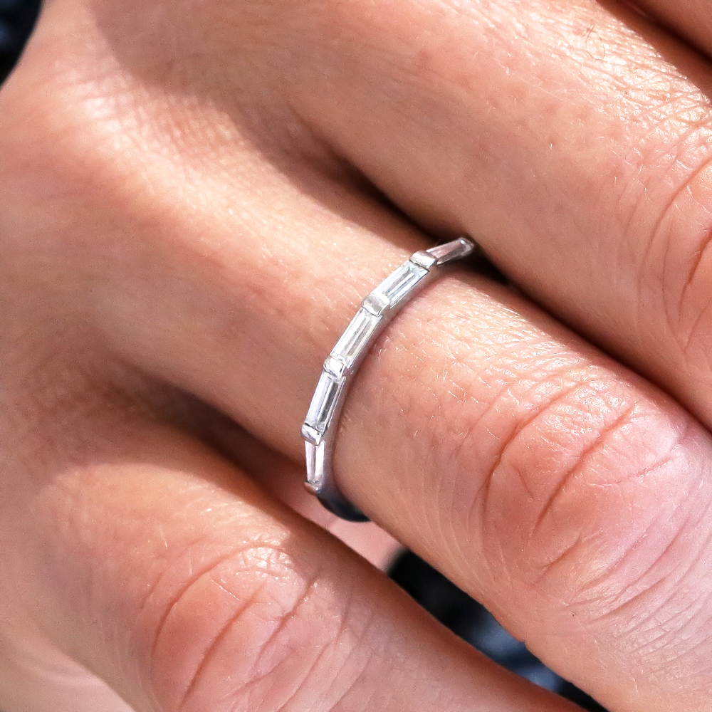 0.37 CT Round Full Eternity Lab Grown Diamond Wedding Band