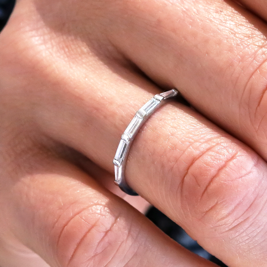 0.37 CT Round Full Eternity Lab Grown Diamond Wedding Band