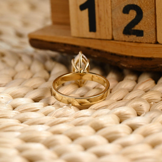 3 CT Marquise Cut Solitaire Styled Lab Grown Diamond Engagement Ring