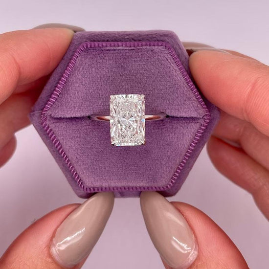5.0 CT Radiant Solitaire CVD F/VS1 Diamond Engagement Ring 8