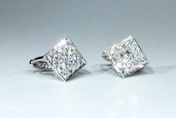 0.30 TCW Round Multi Stone CVD F/VS Diamond Earrings