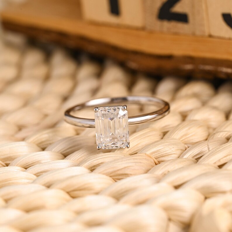 Marquise Cut Cluster Styled Lab Grown Diamond Engagement Ring