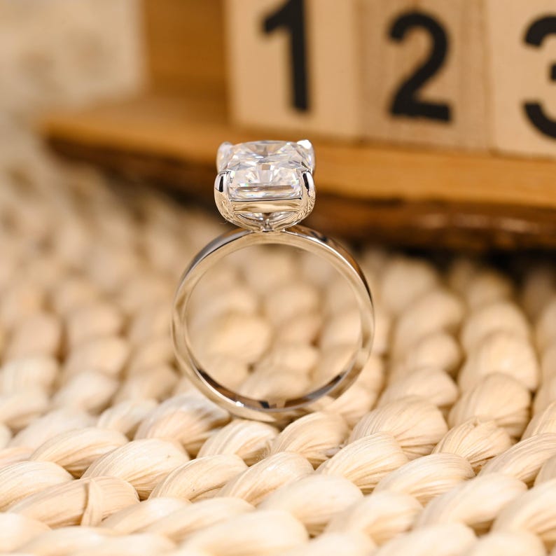 Marquise Cut Cluster Styled Lab Grown Diamond Engagement Ring
