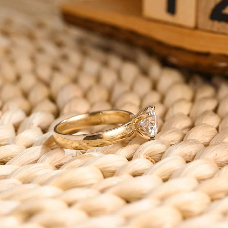 Marquise Cut Cluster Styled Lab Grown Diamond Engagement Ring