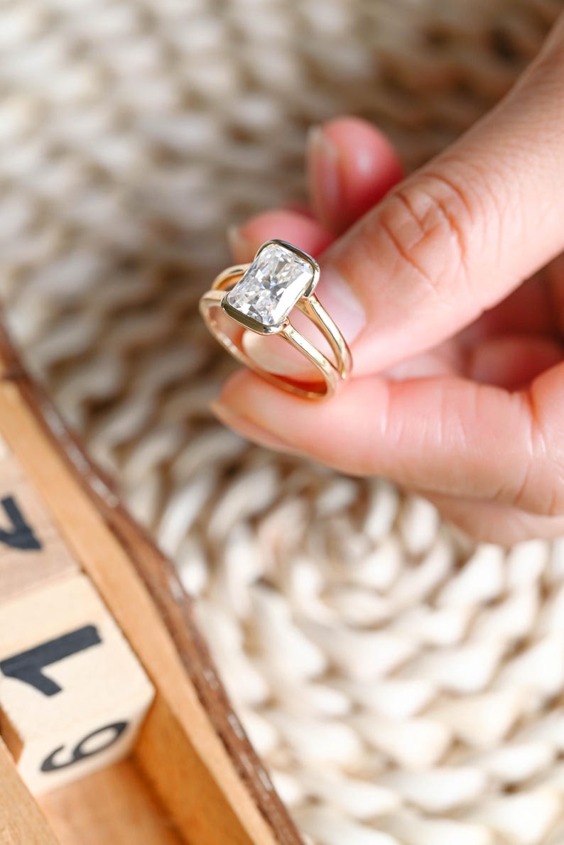 Marquise Cut Cluster Styled Lab Grown Diamond Engagement Ring