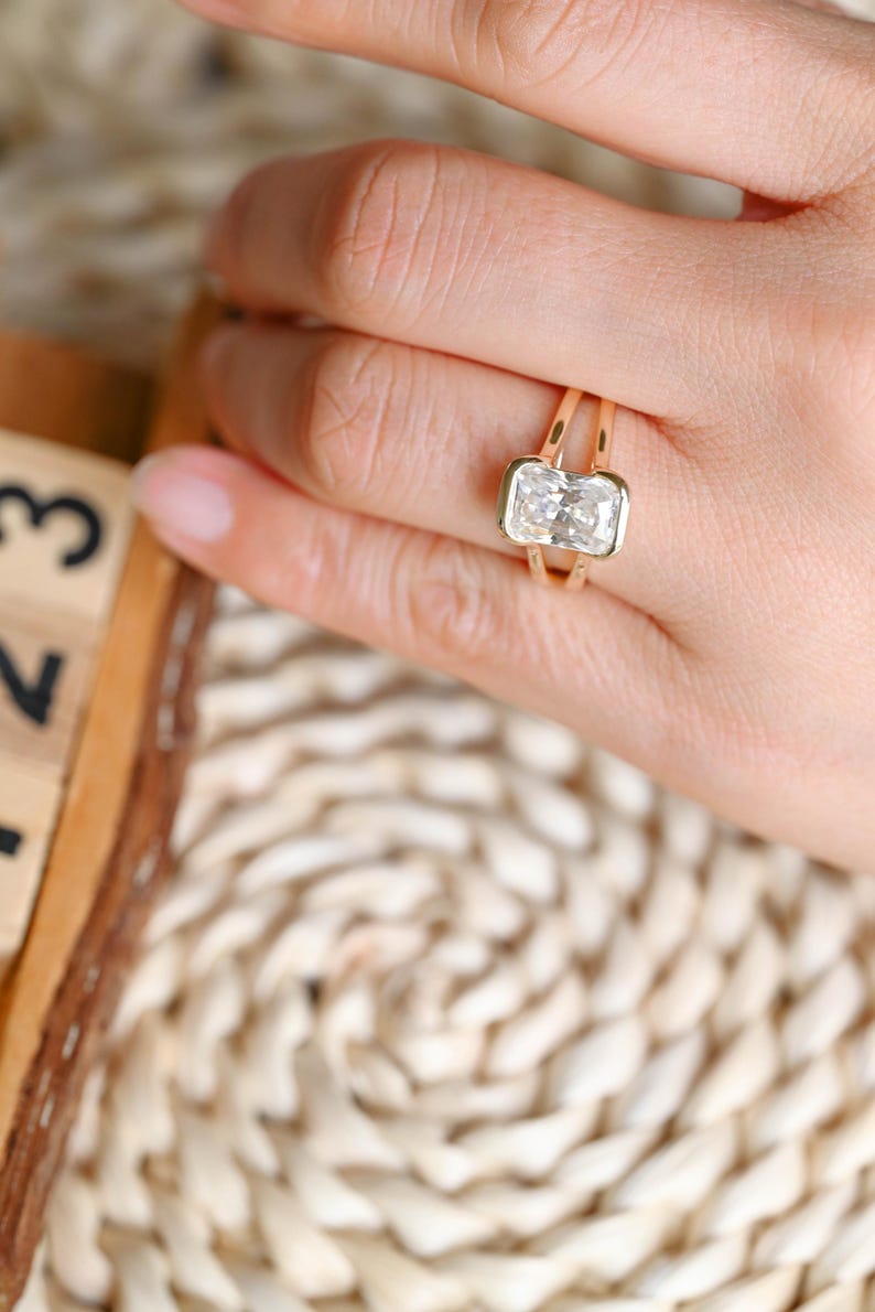 Marquise Cut Cluster Styled Lab Grown Diamond Engagement Ring