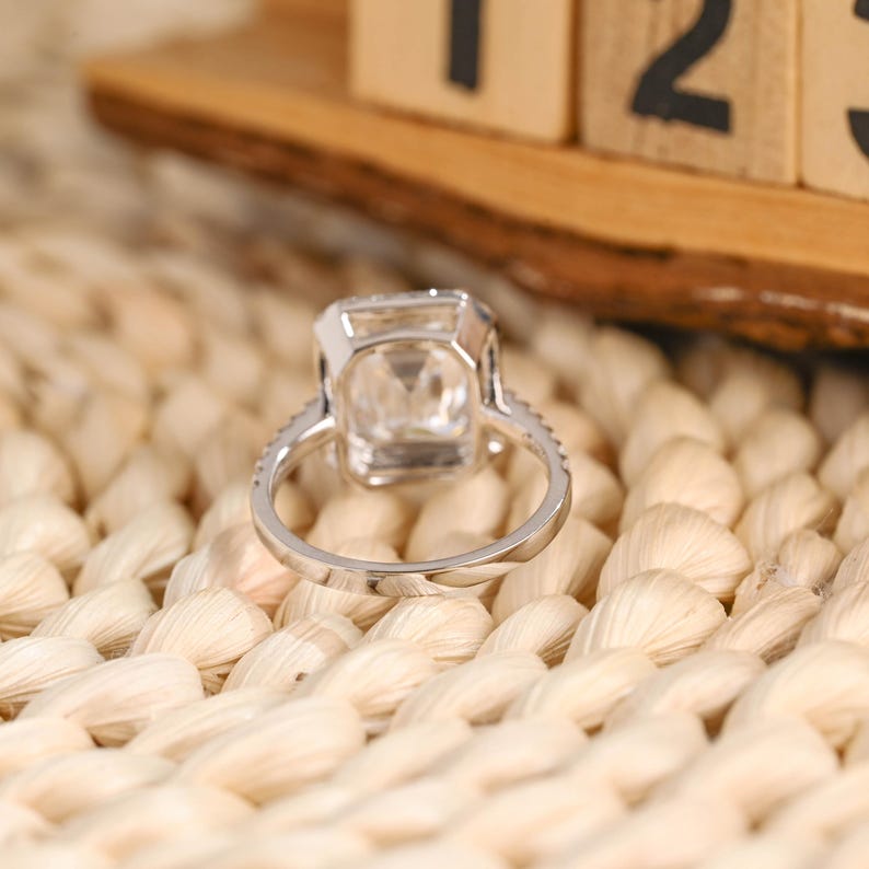 Marquise Cut Cluster Styled Lab Grown Diamond Engagement Ring