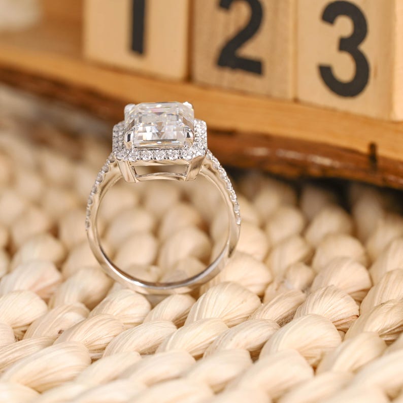 Marquise Cut Cluster Styled Lab Grown Diamond Engagement Ring