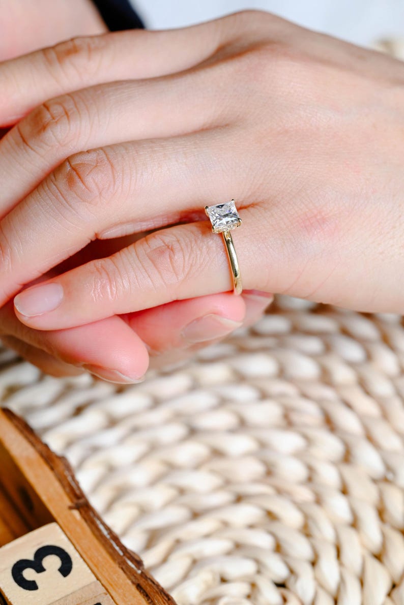 Marquise Cut Cluster Styled Lab Grown Diamond Engagement Ring