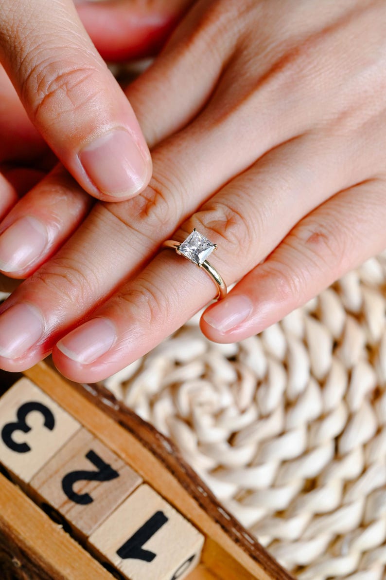 Marquise Cut Cluster Styled Lab Grown Diamond Engagement Ring