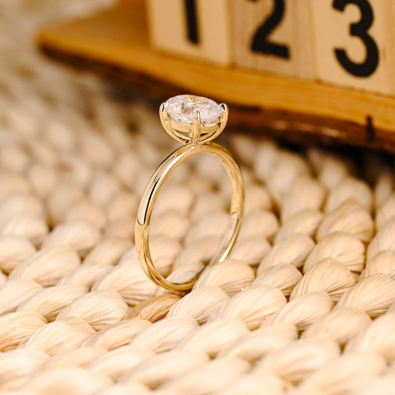 Marquise Cut Cluster Styled Lab Grown Diamond Engagement Ring