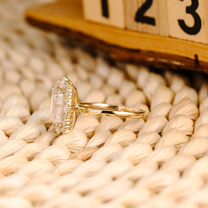 Marquise Cut Cluster Styled Lab Grown Diamond Engagement Ring