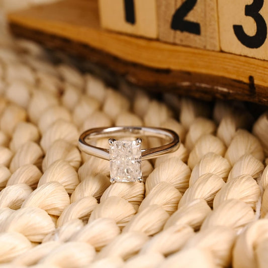 Marquise Cut Cluster Styled Lab Grown Diamond Engagement Ring