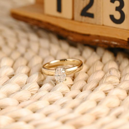 Marquise Cut Cluster Styled Lab Grown Diamond Engagement Ring