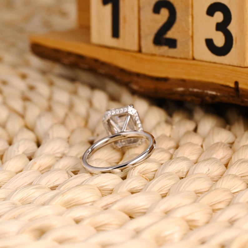 Marquise Cut Cluster Styled Lab Grown Diamond Engagement Ring