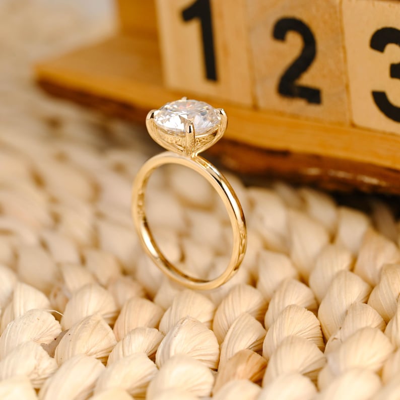 Marquise Cut Cluster Styled Lab Grown Diamond Engagement Ring