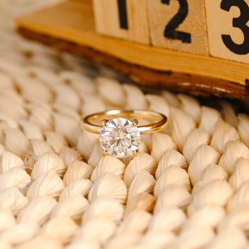 Marquise Cut Cluster Styled Lab Grown Diamond Engagement Ring
