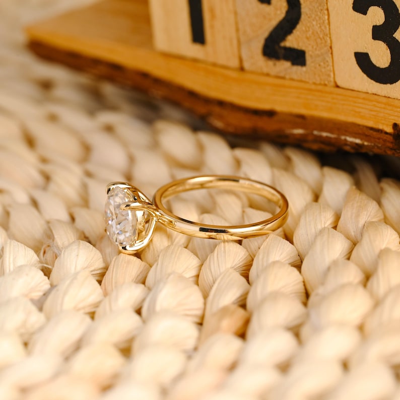 Marquise Cut Cluster Styled Lab Grown Diamond Engagement Ring