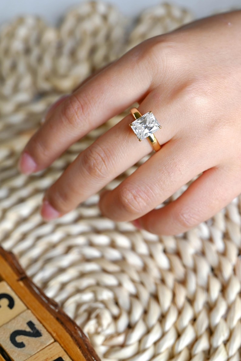 Marquise Cut Cluster Styled Lab Grown Diamond Engagement Ring