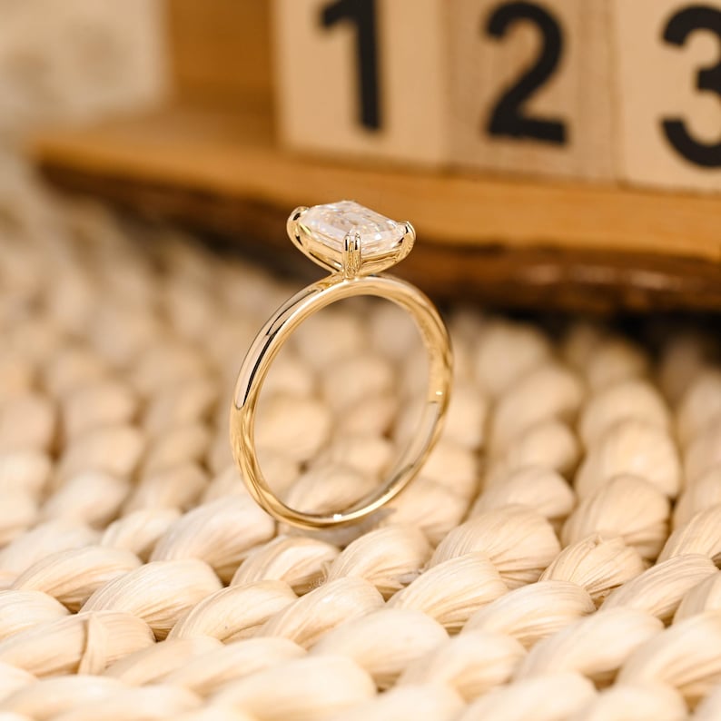 Marquise Cut Cluster Styled Lab Grown Diamond Engagement Ring