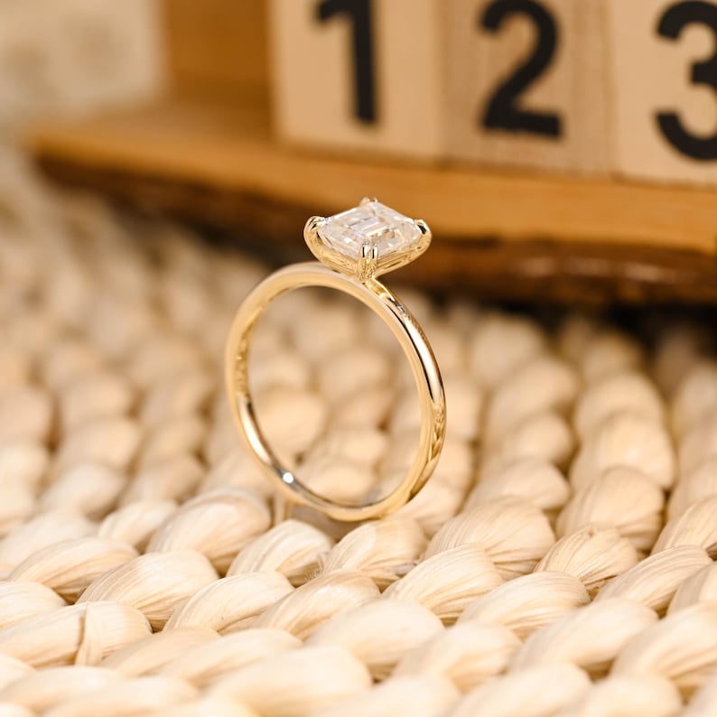 Marquise Cut Cluster Styled Lab Grown Diamond Engagement Ring