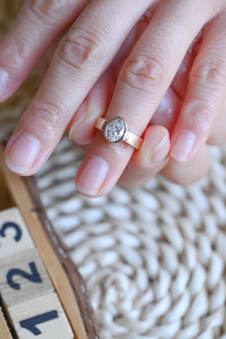 Marquise Cut Cluster Styled Lab Grown Diamond Engagement Ring