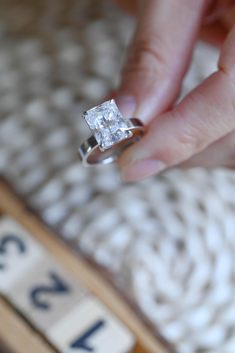 Marquise Cut Cluster Styled Lab Grown Diamond Engagement Ring