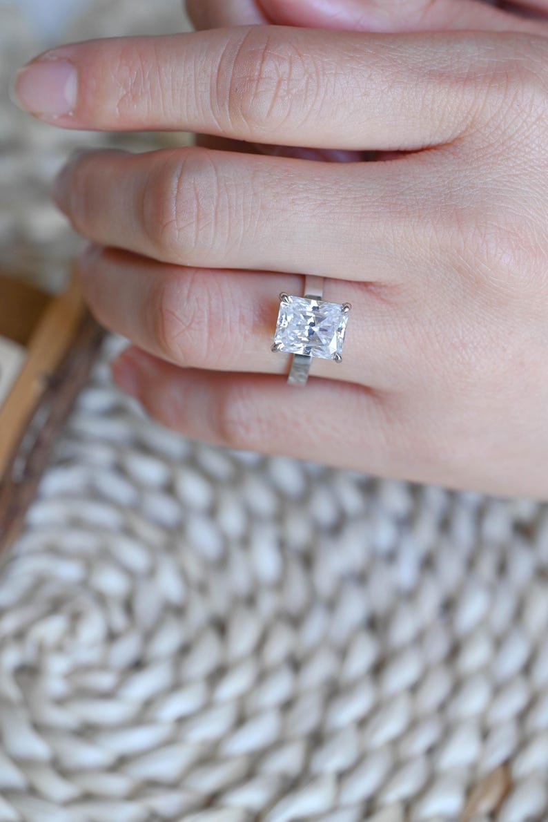 Marquise Cut Cluster Styled Lab Grown Diamond Engagement Ring