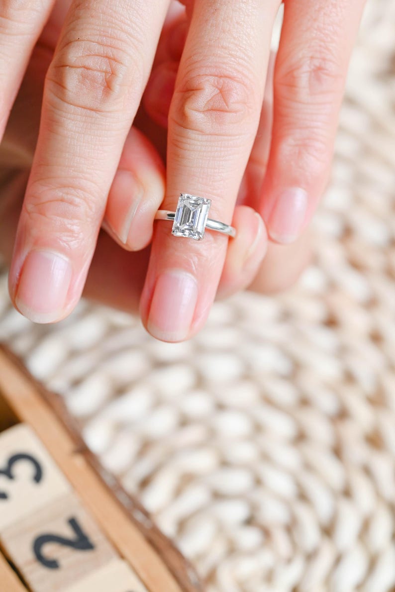 Marquise Cut Cluster Styled Lab Grown Diamond Engagement Ring