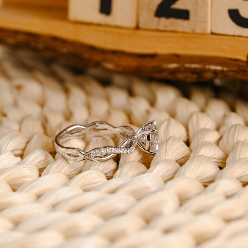 Marquise Cut Cluster Styled Lab Grown Diamond Engagement Ring