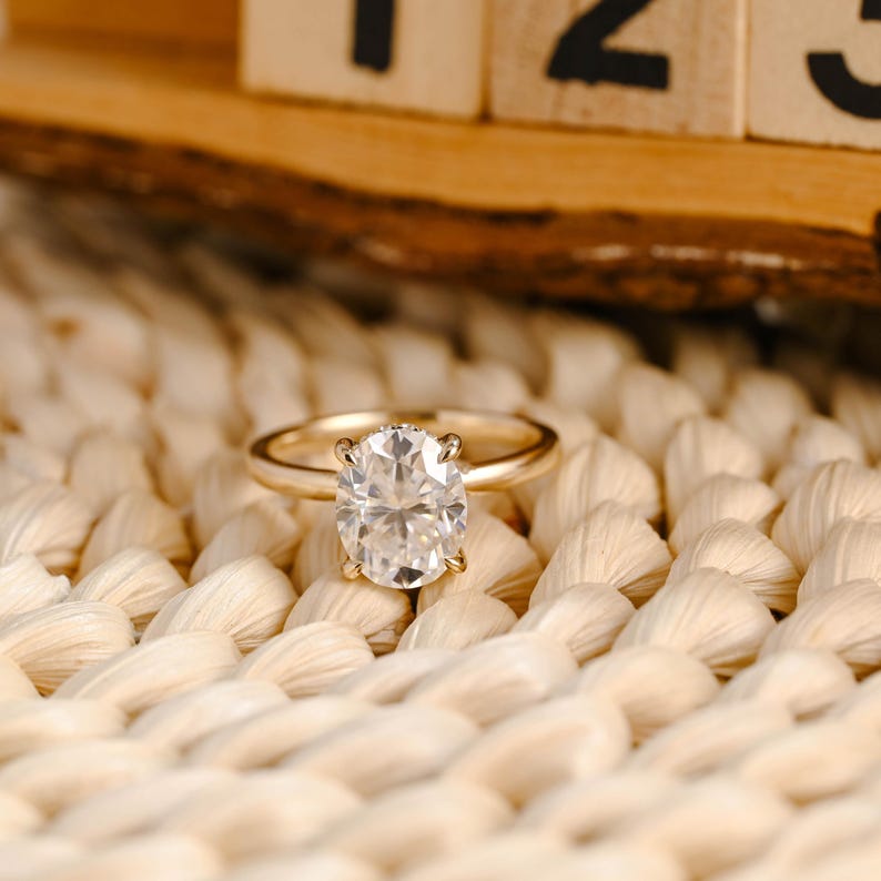 Marquise Cut Cluster Styled Lab Grown Diamond Engagement Ring