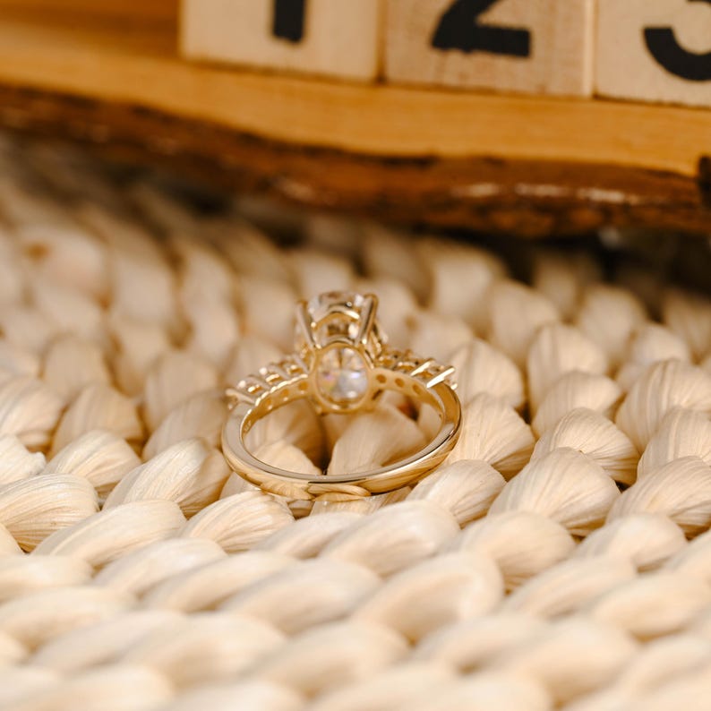 Marquise Cut Cluster Styled Lab Grown Diamond Engagement Ring