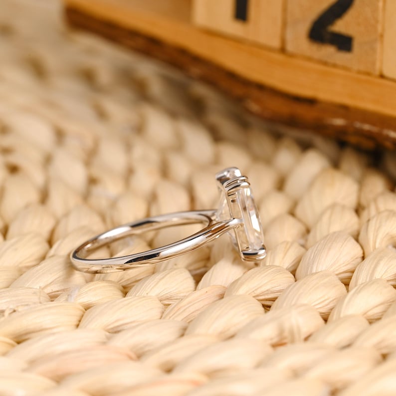 Marquise Cut Cluster Styled Lab Grown Diamond Engagement Ring