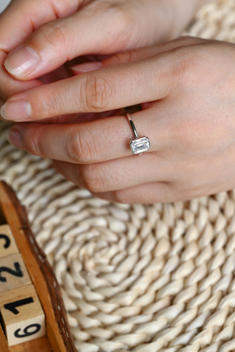 Marquise Cut Cluster Styled Lab Grown Diamond Engagement Ring