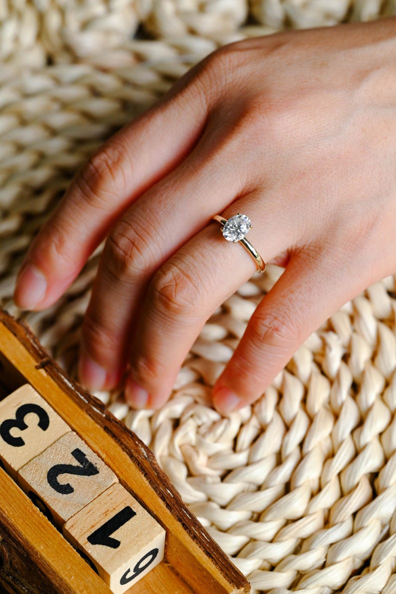 Marquise Cut Cluster Styled Lab Grown Diamond Engagement Ring