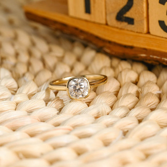Marquise Cut Cluster Styled Lab Grown Diamond Engagement Ring