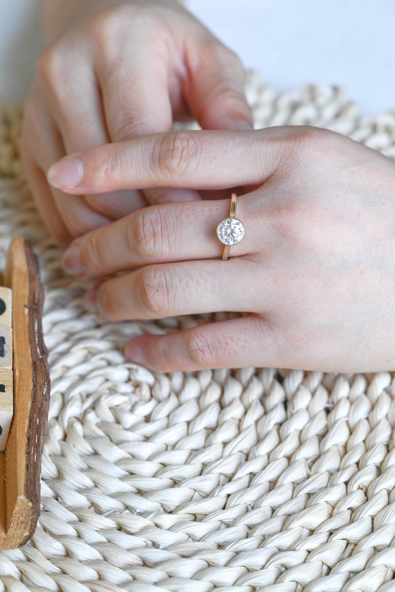 Marquise Cut Cluster Styled Lab Grown Diamond Engagement Ring