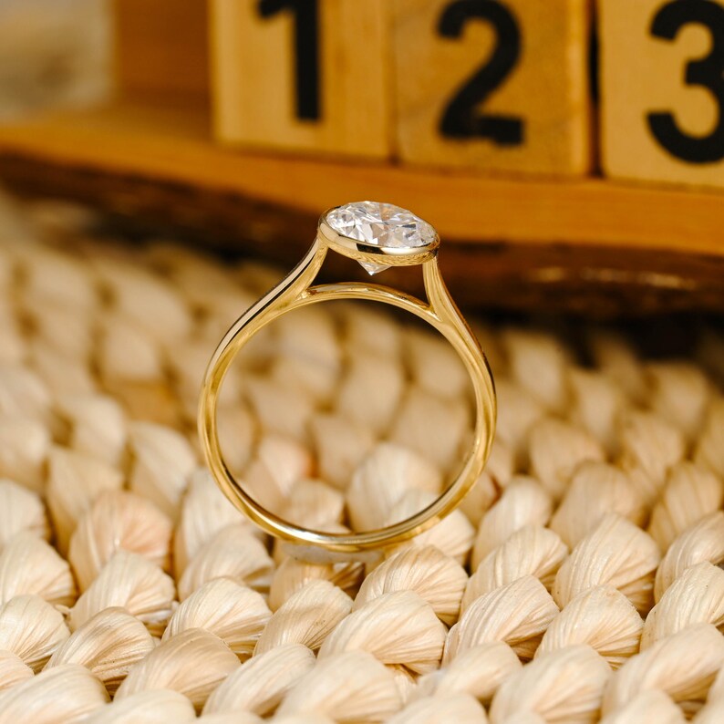 Marquise Cut Cluster Styled Lab Grown Diamond Engagement Ring